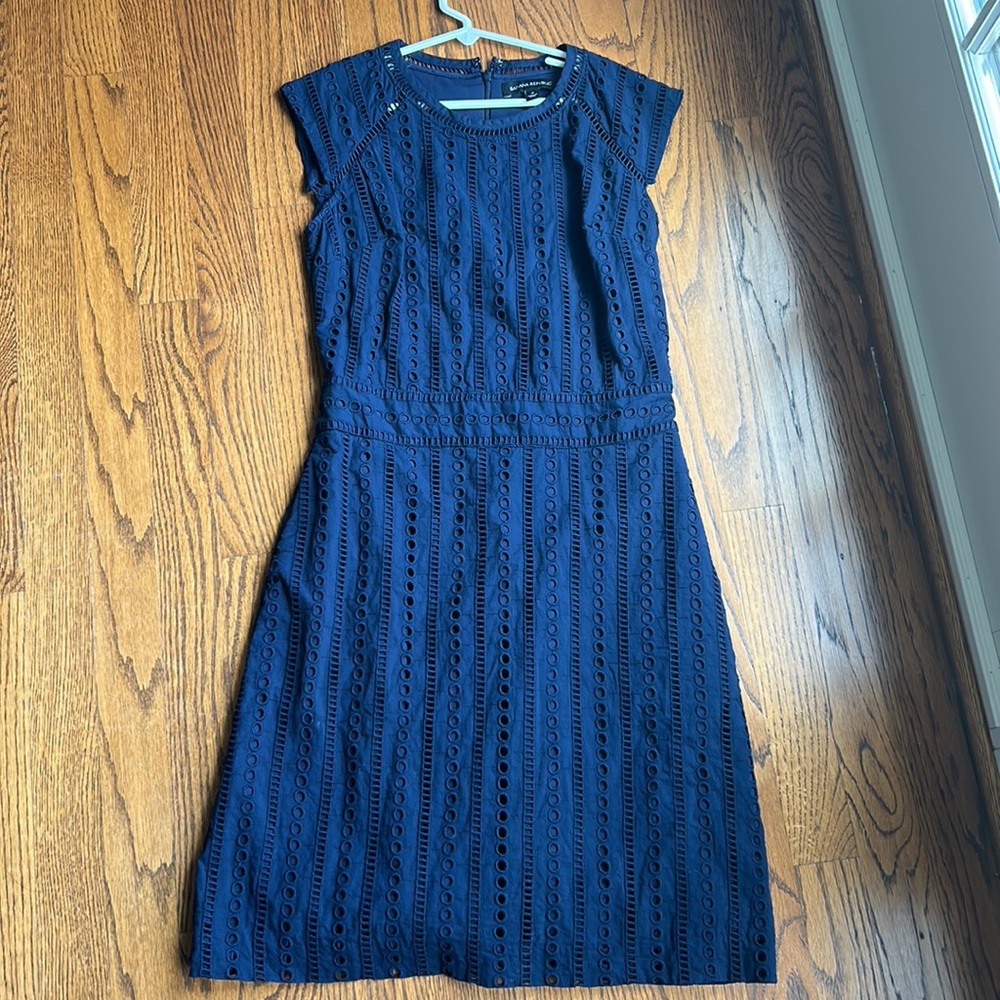 🌿Banana Republic navy cap sleeve maxi dress, size 0🌿 - Picture 1 of 7
